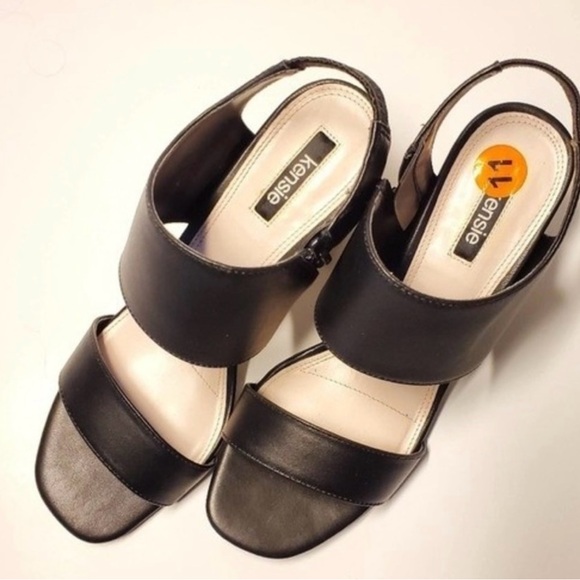 Kensie Elianna Block Heel Leather Sandal size 11 - Picture 2 of 4